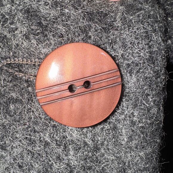 Vintage 80s Bromleigh Wool Union Made Long Coat Size Large - Picture 2 of 8